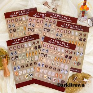 bloomingyourdays Sticker huruf cutting Sticker Alfabet Huruf A-Z sticker Abjad Alphabet Sticker Huruf Aestetic Kreatif Untuk Binder Diary Day Scrapbook