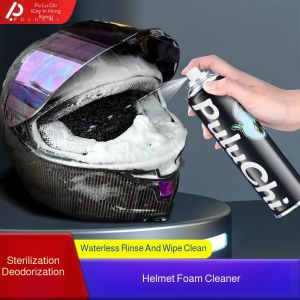 Foam cleaner waterless applicable spray dry cleaning motorcycle helmets/Foam deodorizing spray dry cleaning universal motorcycle helmet waterless foam cleaner