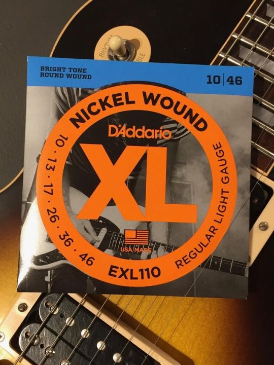 D Addario EXL110 Nickel Wound Electric Guitar Strings Regular