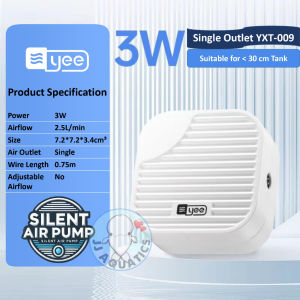 🔥Ready Stock🔥YEE Ultra Silent 5th Generation Oxygen Air Pump Adjustable Flow Aquarium Fish Tank Pam Oksigen