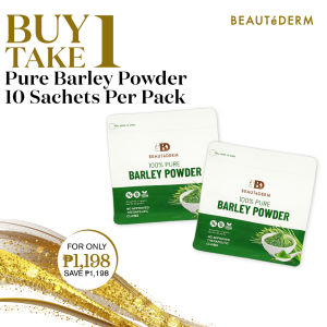 Beautederm Pure Barley Powder 10 Sachets (100% Pure Barley – Sourced from Japan) Promo Buy 1 Take 1