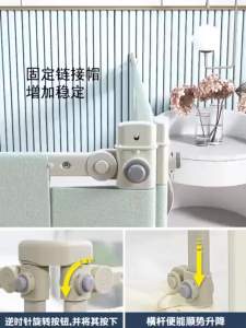 Crib Guardrail Anti-Fall Childrens Bed Guardrail Drop-Resistant Babies Bed Fence Bedside Guardrail Three Sides Bed Guard 1.8