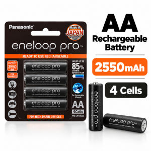 eneloop Rechargeable Battery AA AAA 4 Cells Pre-Charged Long Lasting Ni-MH Battery for Camera Toy Remote