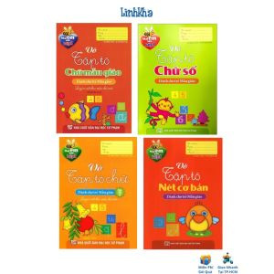 Sách - Vở Tập Tô Màu - Tô Nét Cơ Bản Chữ Số Chữ Cái Cho Trẻ Mẫu Giáo Chuẩn Bị Vào Lớp 1 (Minh Long)
