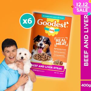 Goodest Dog Wet Canned Beef and Liver Steak (400g)