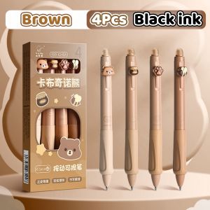 4Pcs Ballpen With Erase Erasable Pen Set with 8 Refill 2 Erasable Sticks Frixion Pens Smooth Quick Drying Comfort Grip 0.5mm Black/Blue Ink Student Erasable Gel Pens Gift