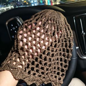 YH4F Hollow Weave Knitted Hat Breathable Openwork Mesh Hat Fashion Solid Color Beanie Hat Women