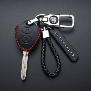 ปลอกกุญแจ For Toyota Auris HiLux Corolla Fortuner Prado Verso Camry Yaris เคสกุญแจรถยนต์