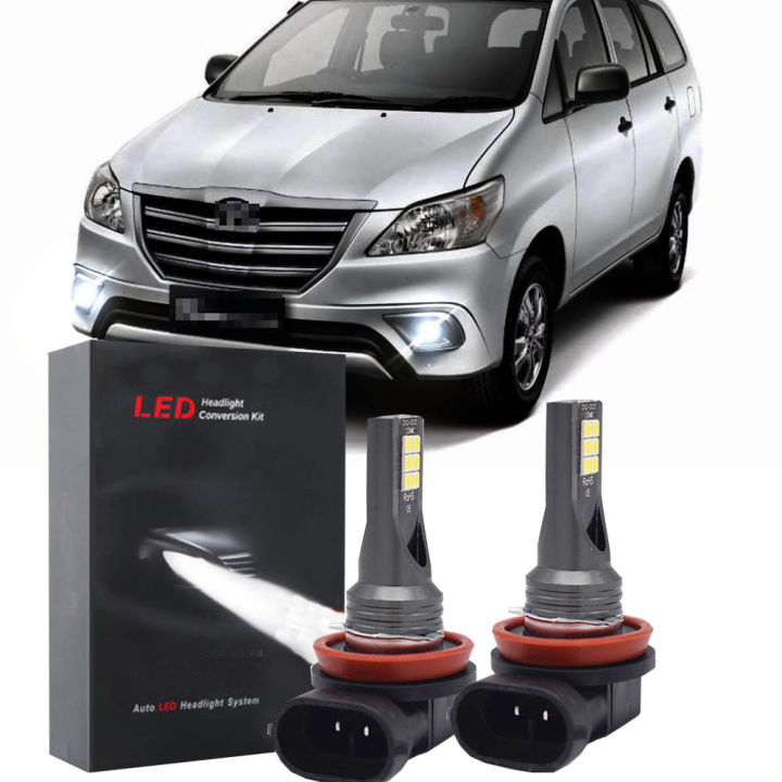 For Toyota Fortuner 2008 2009 2010 2011 2PC 6000K 80W LED Headlight