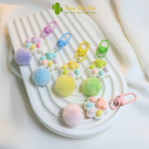 Móc Khóa Dễ Thương Chú Heo Hồng Nhỏ và Ngôi sao Móc treo balo túi xách Hình heo hồng dễ thương