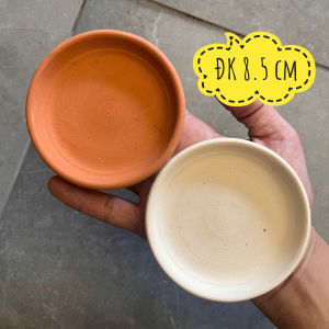 Dĩa lót chậu đất nung từ 8.5 - 16 cm trồng sen đá xương rồng tiểu cảnh