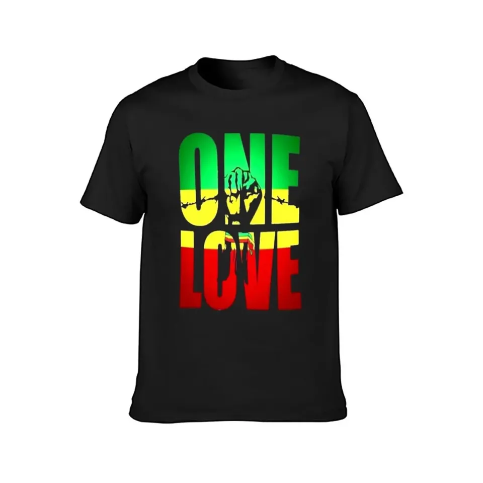 New Vintage Style Arts Bob Marley One Love T-Shirt anime clothes plus size  t shirts men workout shirt | Lazada PH