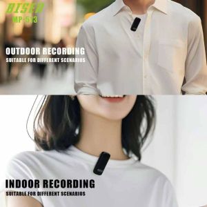 BISEN MP-513 Wireless Mic | 2.4G Dual Microphone | 25ms Delay | 20M Distance | For Vlog TikTok Live stream