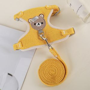 Pet small dog leash cat leash vest-style pet leash cat dog chest harness pet supplies