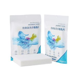 *READY STOCK AT MALAYSIA*50PCS Laundry Anti-dye Color Absorption Tablets Household Anti-color Laundry Tablets Clothes Machine Color Absorption Masterbatch 防染吸色片