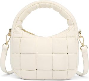 BOSTANTEN Womens Crossbody Bag Artificial Leather Wallet Quilted Shoulder Bag Adjustable Shoulder Strap