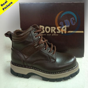 BORSA STARK - SEPATU BOOTS KULIT SAPI MURNI UKURAN PRIA DEWASA ORISINIL BY BORSA