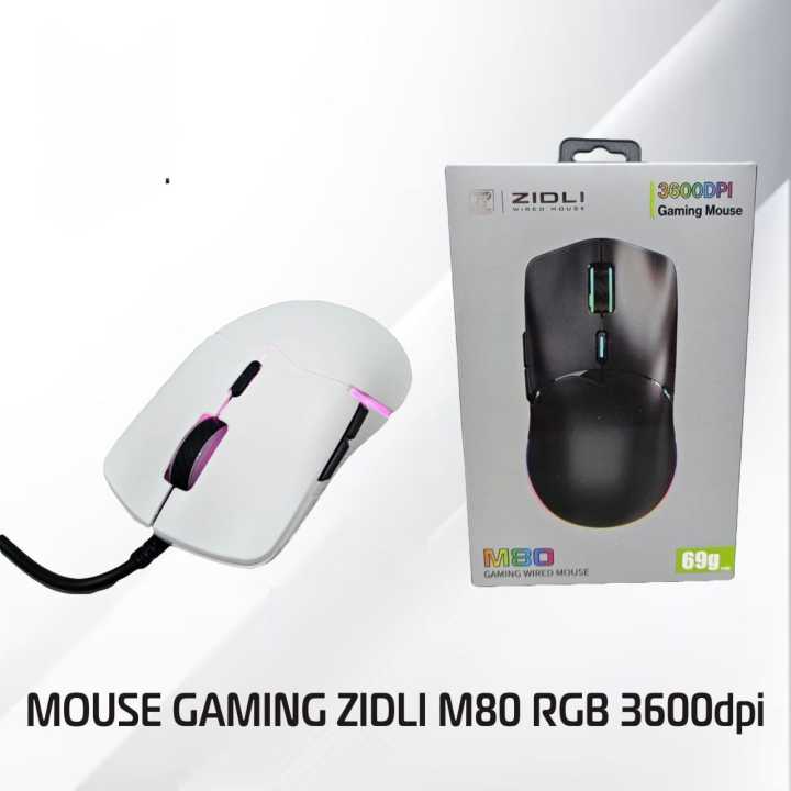 Mouse gaming mouse kabel Zidli M80 mouse RGB 3600dpi