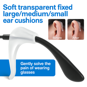 Buy 1 Get 1 Free Silicone Glasses Anti Slip Cover Transparent Ear Hook Anti Drop Device Sunglass Temple Support Clip Sports Anti Slider