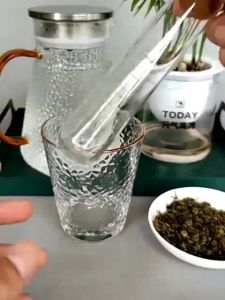 Tea Drink Drum 1pcs Tea Filter Glass Tea Injection Drum Durable Tea Drink Machine Fancy Soaking Tube