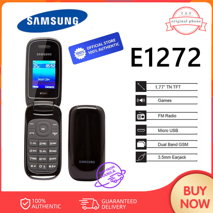 Samsung E1272 Flip feature phone mobile phone keypad cellphone Dual SIM ...
