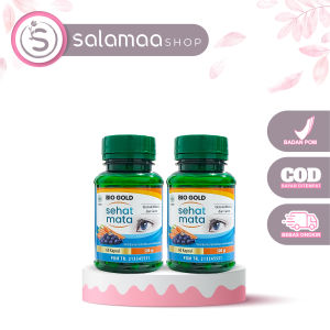 Bundling 2 Botol Kapsul Sehat Bio Gold Mata Ekstrak Billberry dan Wortel