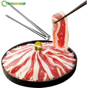 【Hàng mới】 kẹp đồ ăn kim loại chịu lực cao cho thịt nướng và kẹp BBQ bằng thép không gỉ sử dụng nhà bếp