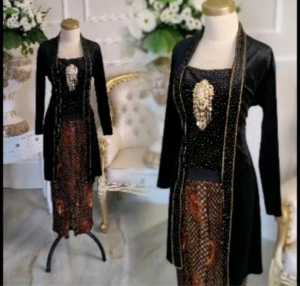 Atasan kebaya ibu besan bludru kuthu baru terlaris full payet plus full tabur elegan dan rapi