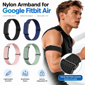 DIVATEN Nylon Armband Elastic Soft Bicep Band High Quality Breathable Replacement Strap for Google Fitbit Air Fitness Tracker