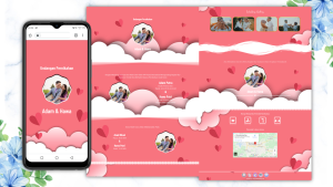 undangan pernikahan Digital Web murah aesthetic elegant