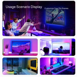 Ribbon Intelligent Control Tear Off and Stick Decorative Light Strip Led Glow Colorful Tv Background