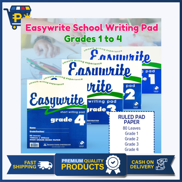 Peso Mart PH Easywrite Writing Pad Paper (Grades 1-4) - 80 Leaves Ruled ...