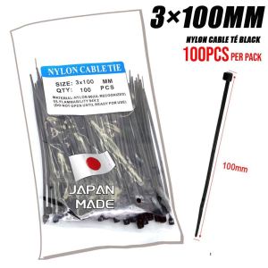 100pcs Multipurpose Nylon Cable Tie Self Locking Zip Ties Cable Strap Zip Ties UV Resistant
