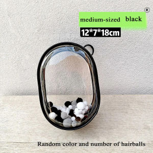 Kebidumei 3 túi trưng bày Búp bê gấu bông Lulu lợn labubu Lulu túi lưu trữ Móc Khóa Búp bê trong suốt dày 18cm