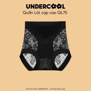 Quần Lót Cạp Cao Lụa Ren Nữ UNDERCOOL Kháng Khuẩn Nâng Mông Gen Bụng Định Hình V2 Mặc Váy Không Lộ Viền QL75
