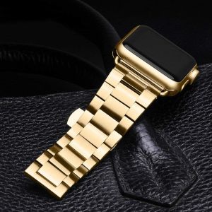 Band + Case Stainless Steel Strap Metal For Apple Watch 9 8 7 SE 6 5 4 41mm 45mm 44mm 38mm 42mm Strap