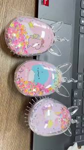 Magic Hot Hair Comb Detangling Hair Brush Cartoon Unicorn Childrens Airbag Comb Shower TT Comb for Travel Professional Massage Salon Styling Tool