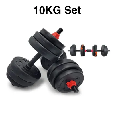 (FITNET) [Bulky] Black Versatile Dumbbell Set 10kg / 15kg / 20kg / 25kg / 30kg / 40kg - Dumbbells / Weights / Gym / Fitness / Barbells / Strength Training / Body Building / sd