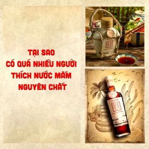 NƯỚC MẮM NHỈ CÁ CƠM THAN 525ML - LÀNG CHÀI XƯA