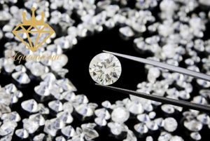 (Size 3.5 mm) Kim cương nhân tạo Mỹ Moissanite size tấm màu trắng