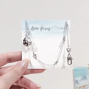 Fyne Fories Nocturne Mask Chain ♡ สายห้อยมาส์กดาว ห้อยพระจันทร์ ♡ fynefories สายคล้องแมส
