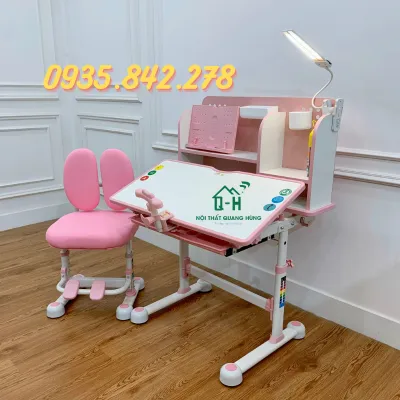 Bộ bàn học sinh chống gù chống cận cao cấp cho bé học tại nhà