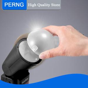 [PERNG] Tehe 1 Piece Soft And Bright Light Effect Magnetic Dome Diffuser Adsorption Round Flash Head For V1 S-R2 AK-R11 Dome Diffuser Replacement