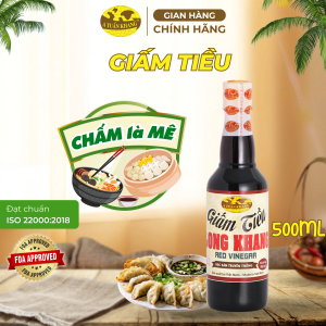 Giấm Tiều (Giấm Đỏ) Long Khang 500ml – Gia Vị Hoàn Hảo Cho Dim Sum Há Cảo Sủi Cảo Hoành Thánh | A TUẤN KHANG