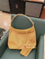 Goyard/ Goya 22 new hobo underarm bag zipper tote shopping bag one shoulder hand-held bag.. 