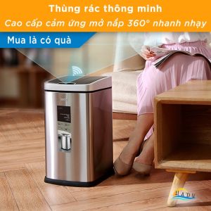 Thùng Rác Thông Minh 6L Inox Cảm Biến Tự Động Kháng Khuẩn Đạt Chất Lượng Đức CCKO