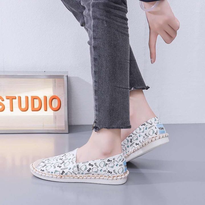 Canvas Slip On Espadrille Shoes For Women Lazada PH