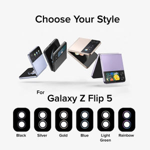 (SG) LionShield Camera Protector Galaxy Lens Cover (Tempered Glass) Compatible with Samsung Z Flip 8/7/6/5/4
