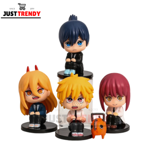 3-7CM Chainsaw Man Sitting Denji Mak Maki Pochita Model Figures Figurine Toys 6in1 Set