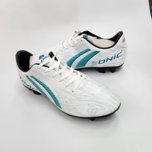 PAN รุ่น Super Sonic PF 15NC รองเท้าบอลฟุตบอล หนังPVC สีขาว สีดำ ใส่สบาย ใส่ซ้อม ใส่แข่ง ได้ทุกสนาม